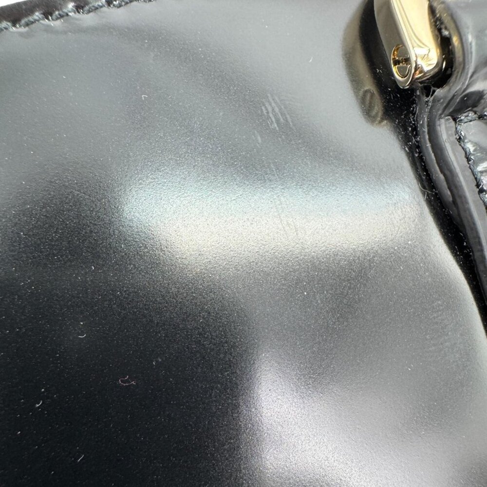Gucci  Bamboo Top Handle Mini Leather Tote Bag Black 805832 - Picture 14 of 16